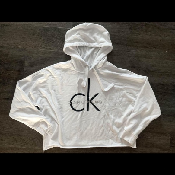 Calvin Klein Cropped Hoodie - Picture 1 of 2
